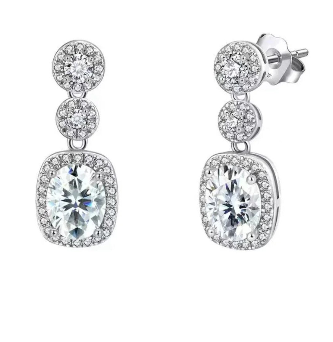 Orecchini argento s925 con pietre zirconi