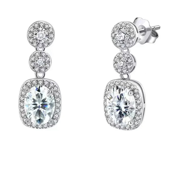 Orecchini argento s925 con pietre zirconi