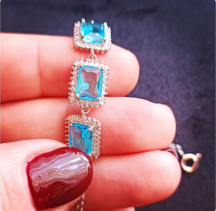 Bracciale In Argento con pietre per donna