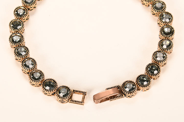 Bracciale  In  Bronzo Con Diamanti Per Donna