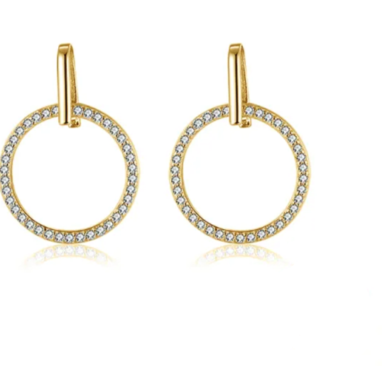 Orecchini in argento sterling 925 e placcati in Oro14K