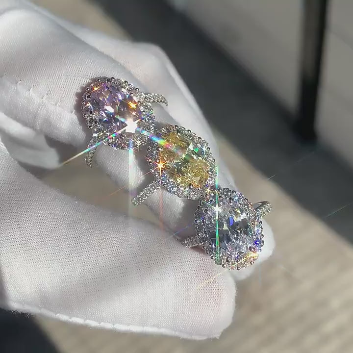 Anello argento 925 con pietre zircone