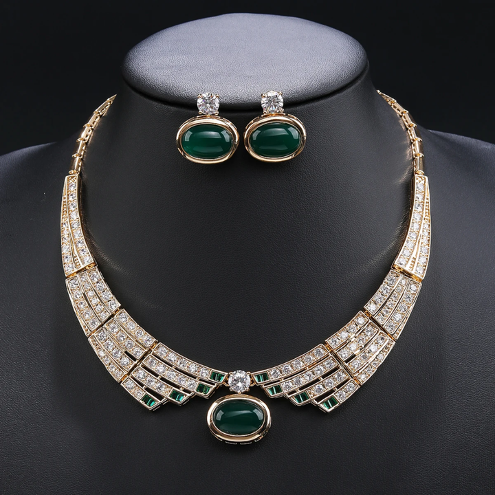 Set collana con orecchini lusso