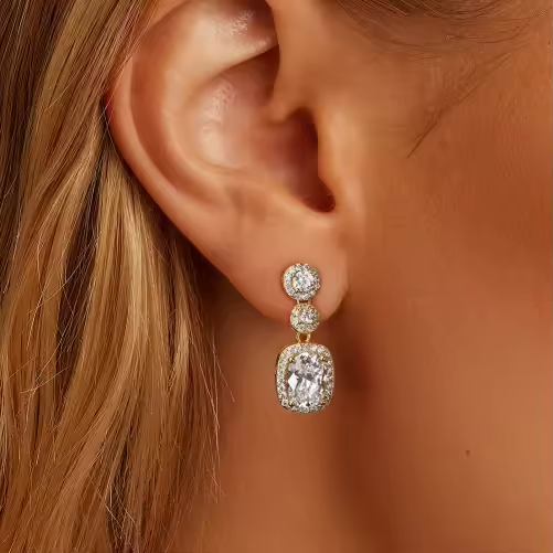 Orecchini argento s925 con pietre zirconi