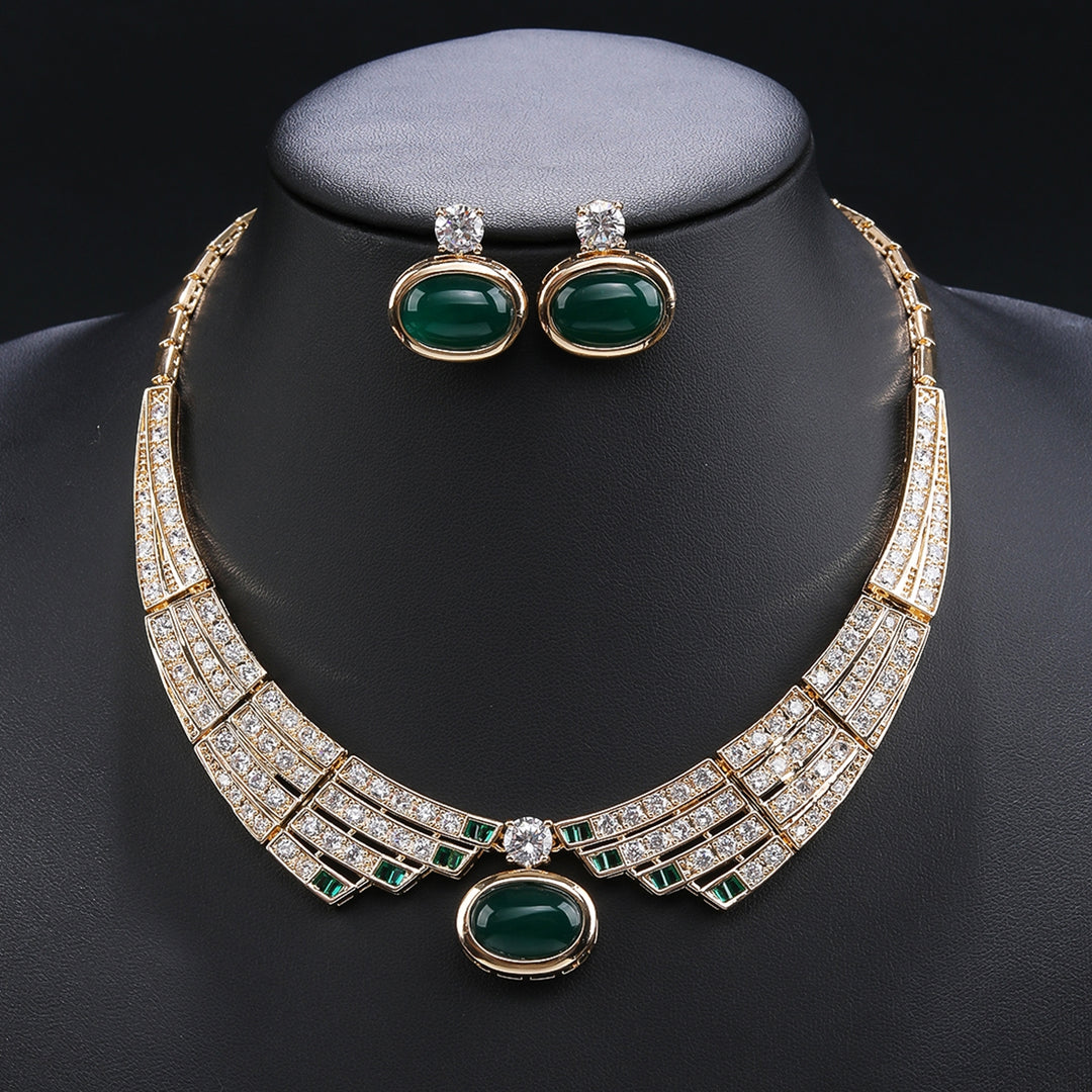 Set collana con orecchini lusso