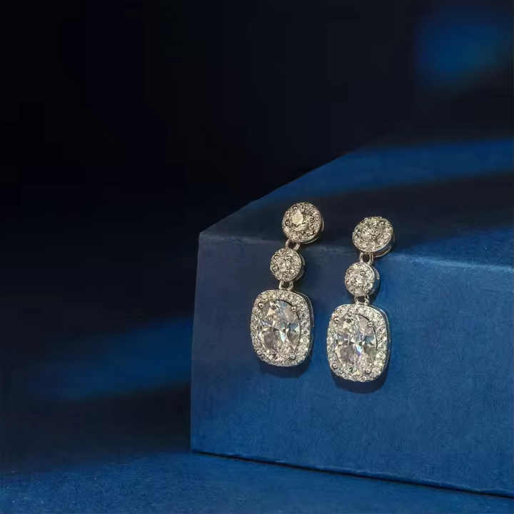 Orecchini argento s925 con pietre zirconi
